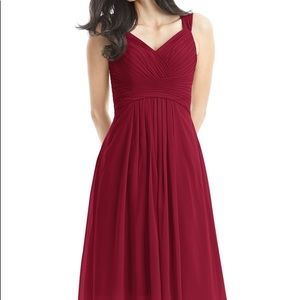 Azazie Clara Burgundy